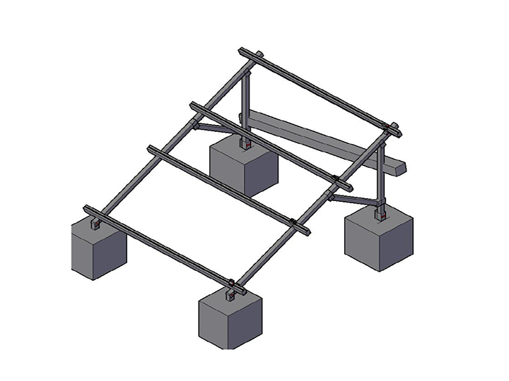 水泥平面鋁支架(起角度)